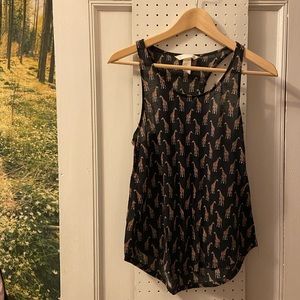 Giraffe Racerback Tank Top - Size XS